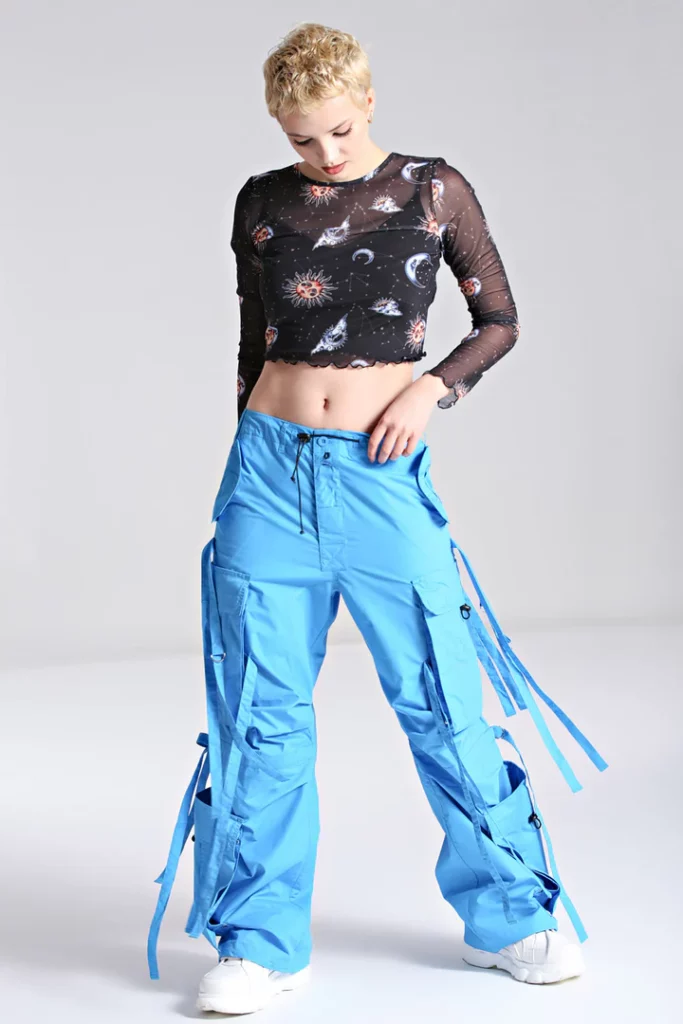 octopus trousers blue
