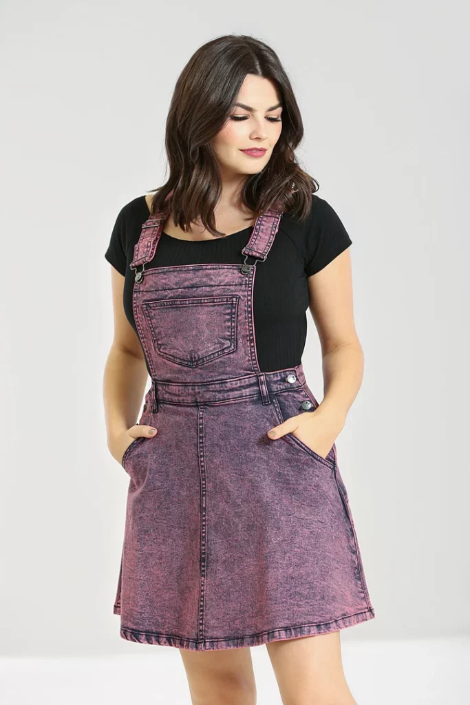 finn pinafore dress pink