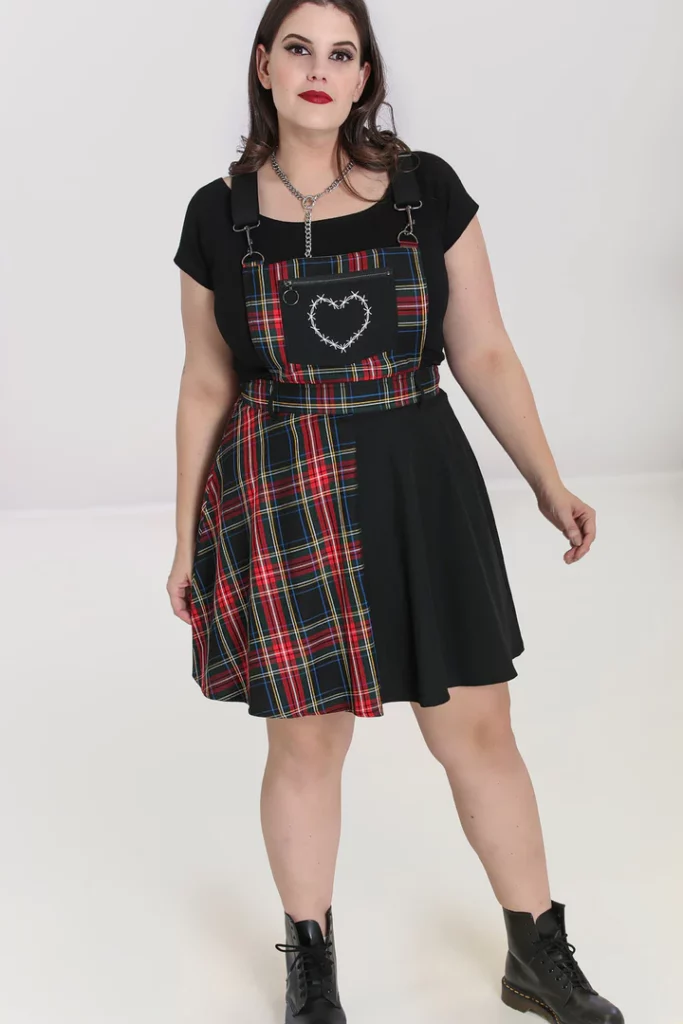 heather pinafore dress