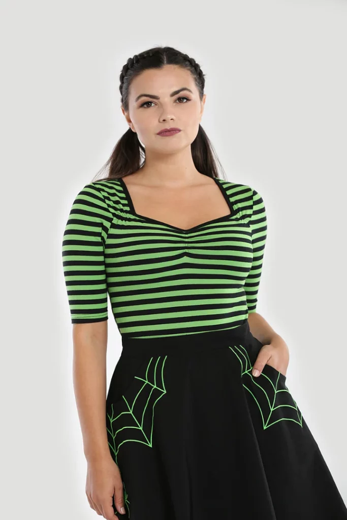 warlock top green